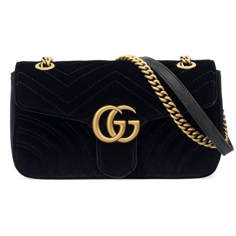 gucci purse velvet black